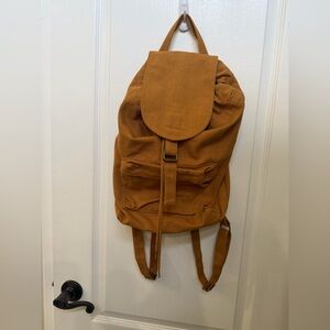 BAGGU drawstring canvas backpack